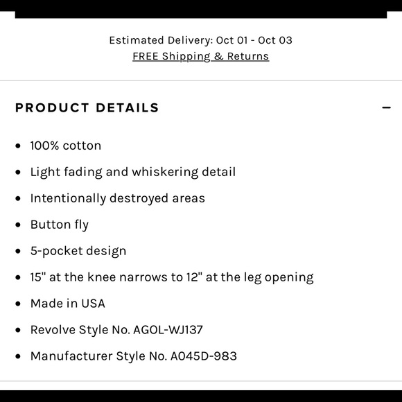 AGOLDE JAIME HIGH RISE CLASSIC JEANS Destroyed 28 - Picture 4 of 11